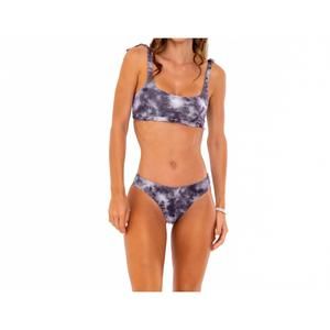 NEW SOAH women's sophie tie dye bikini bottom in grey